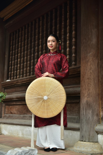 Cô gái, con gái, thiếu nữ, girl, Việt Nam, áo dài, nón quai thao, truyền thống, conical hat with chin strap, traditional - Felix Young 2