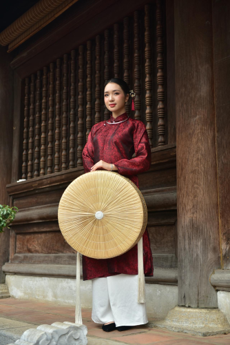 Cô gái, con gái, thiếu nữ, girl, Việt Nam, áo dài, nón quai thao, truyền thống, conical hat with chin strap, traditional - Felix Young 6