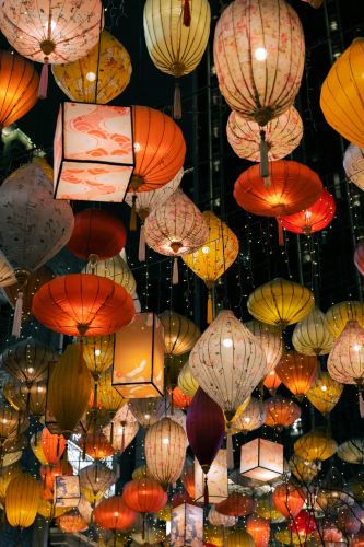 Trung thu, mid autumn, lồng đèn, lantern, ánh sáng, festival lights, lễ hội truyền thống, traditional festival - M.Q Huang