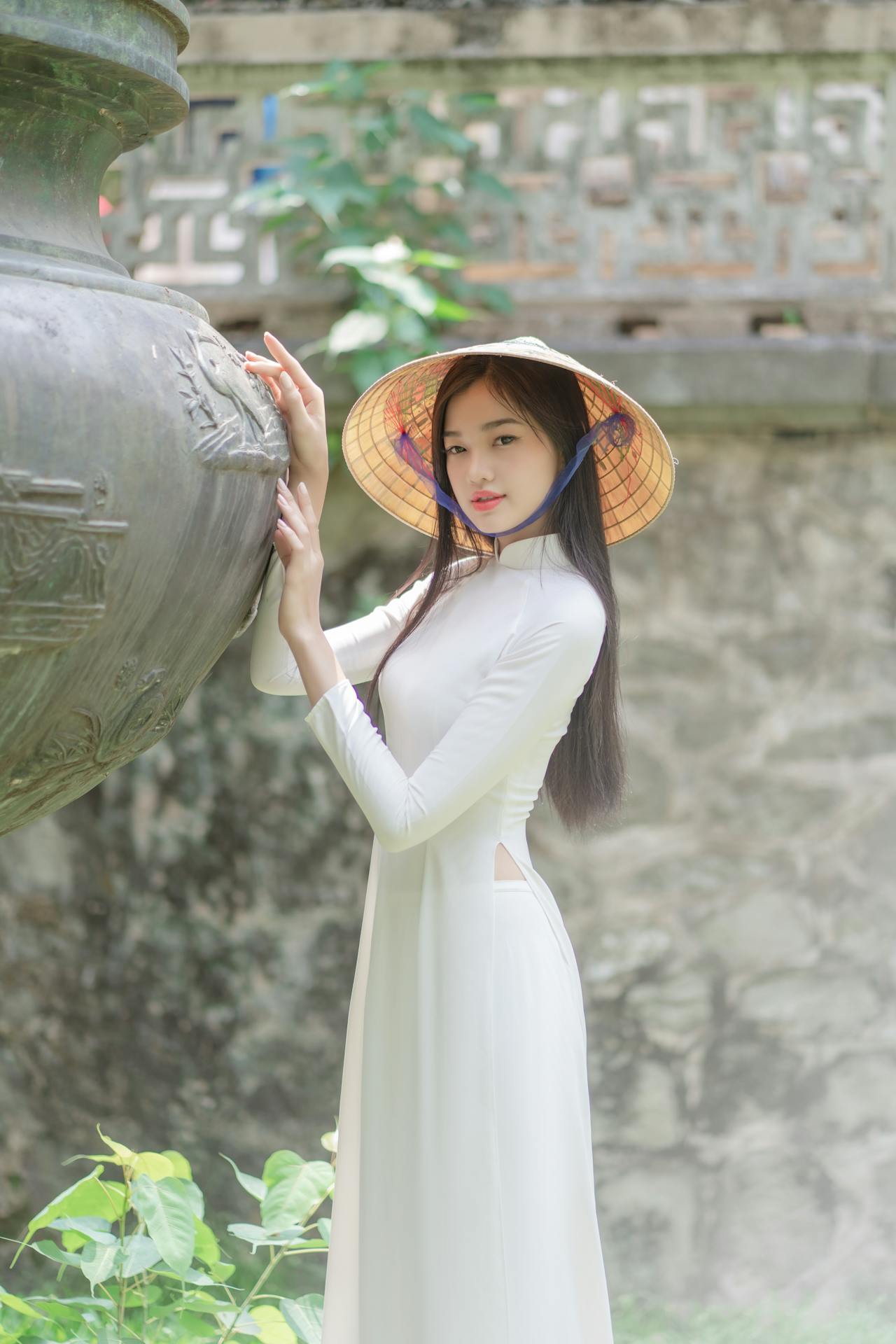 Cô gái, con gái, thiếu nữ, girl, Việt Nam, áo dài, nón lá, truyền thống, traditional - Tuấn Kiệt Jr. 1