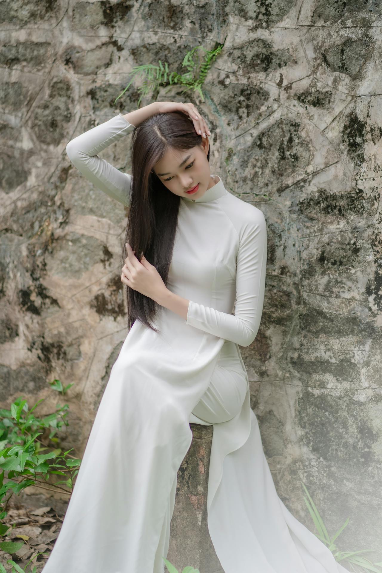 Cô gái, con gái, thiếu nữ, girl, Việt Nam, áo dài, truyền thống, traditional - Tuấn Kiệt Jr. 5