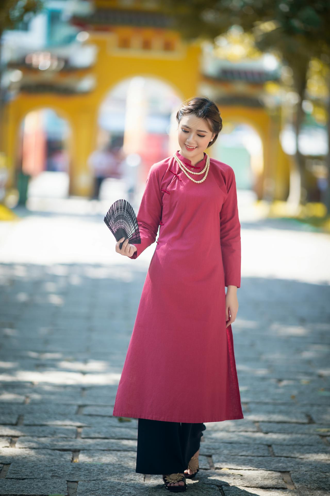 Cô gái, con gái, thiếu nữ, girl, Việt Nam, áo dài, truyền thống, traditional - Tiểu Bảo Trương 5