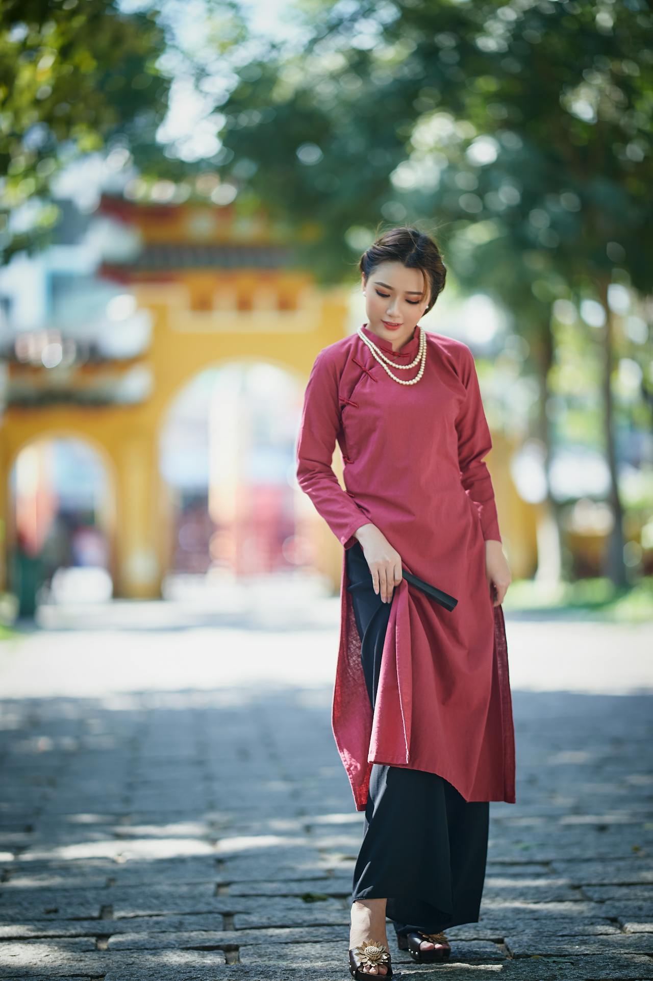 Cô gái, con gái, thiếu nữ, girl, Việt Nam, áo dài, truyền thống, traditional - Tiểu Bảo Trương 4
