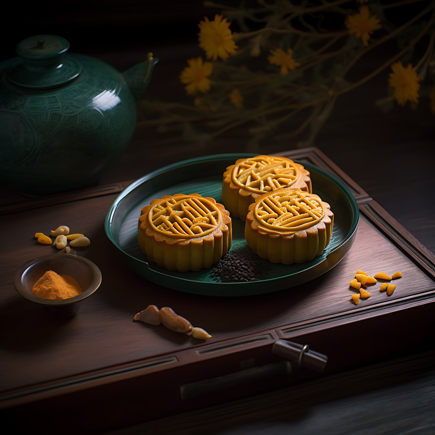 Tết trung thu, mooncake festival, mooncake, bánh bía, traditional cake, bánh truyền thống - Ellin 2