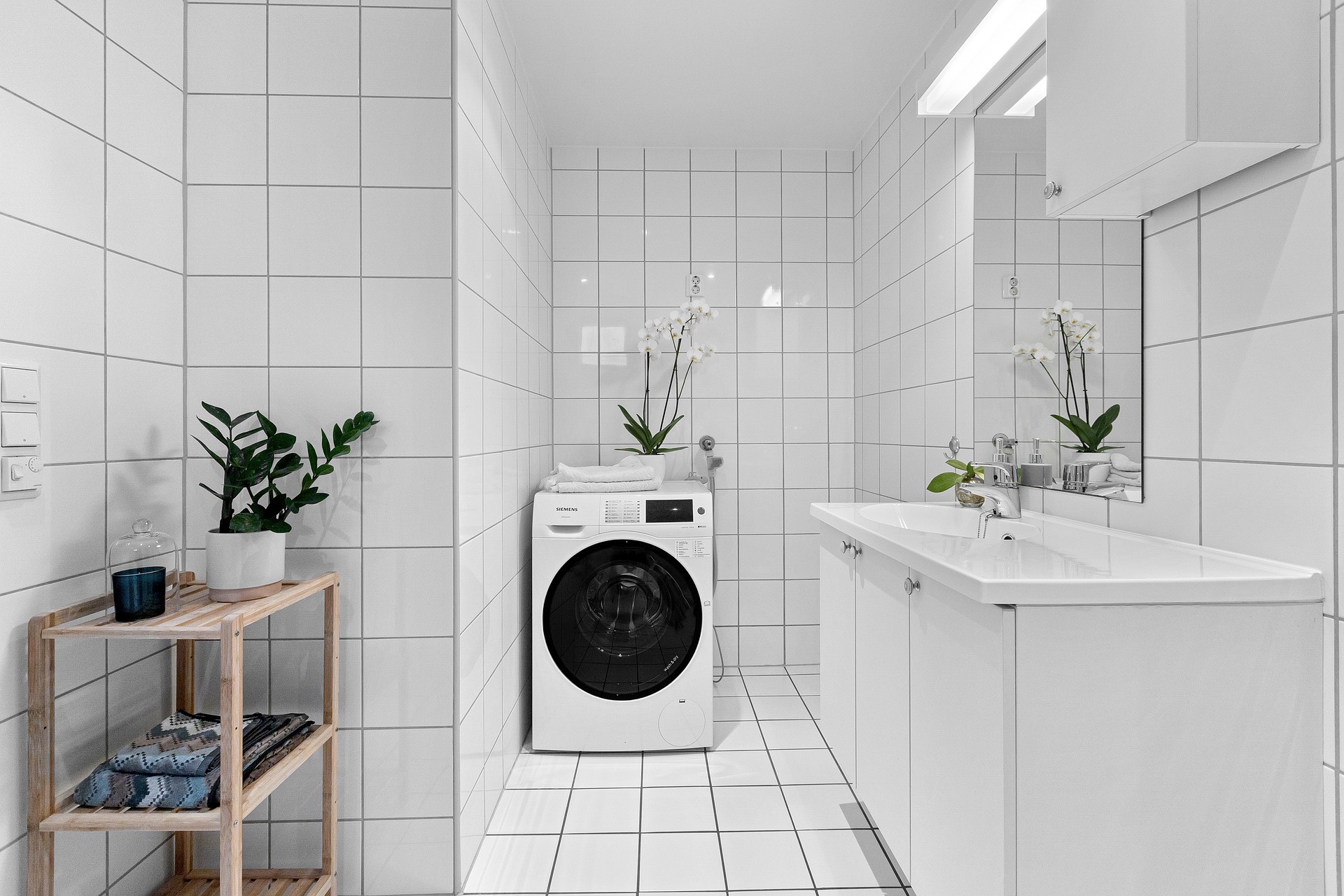 Máy giặt, washing machine, nhà tắm, phòng tắm, nhà vệ sinh, bathroom, shower room, toilet, nội thất, nhà, interior, house, home -Lisaphotos195 8