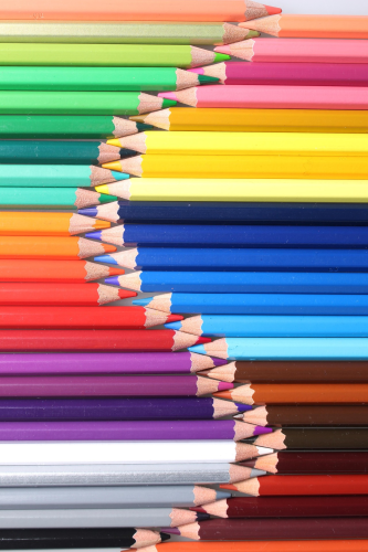 Bút chì, bút màu, bảng màu, pencils, crayons, palettes -YEYEQINQIN 4