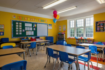 Lớp học, trường học, bàn ghế, học tập, dụng cụ học tập, giáo dục, classroom, school, desks and chairs, study, school supplies, education - J.Hen 5