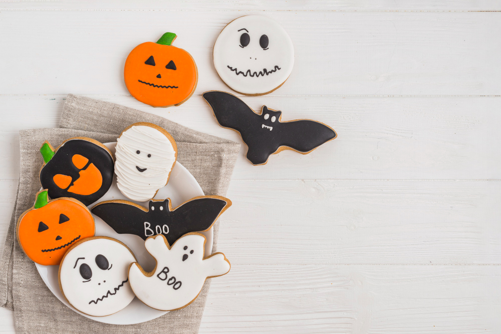 Bánh quy, bánh kem, đồ ăn, lễ hội hóa trang, không khí halloween, cookies, cakes, food, carnival, halloween atmosphere - Jun 3