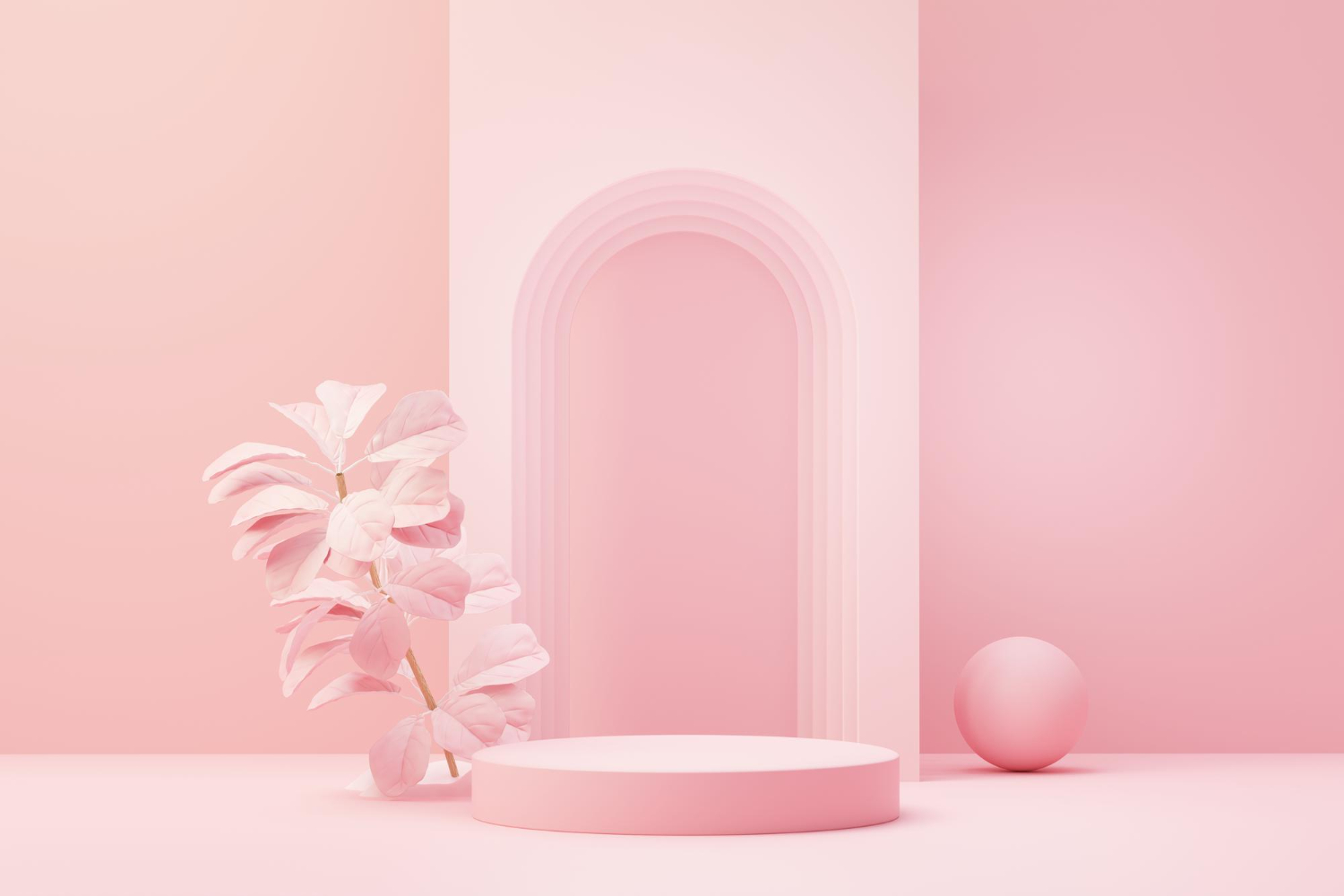 Podium, bệ, bệ đỡ, quảng cáo, sân khấu, stage, màu hồng, pink, nền, hình nền, background 4