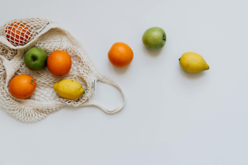 Chanh, quýt, táo, trái cây, giỏ lưới, giỏ, lemon, tangerine, apple, fruit, mesh basket, basket- alleksana