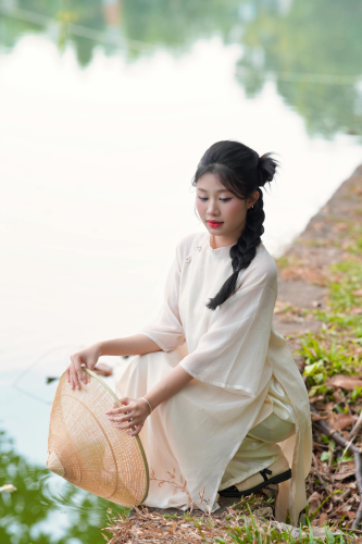 Cô gái, thiếu nữ, Việt Nam, trang phục truyền thống, girl, young woman, Vietnam, traditional costume - Đan Thy Nguyễn Mai 3