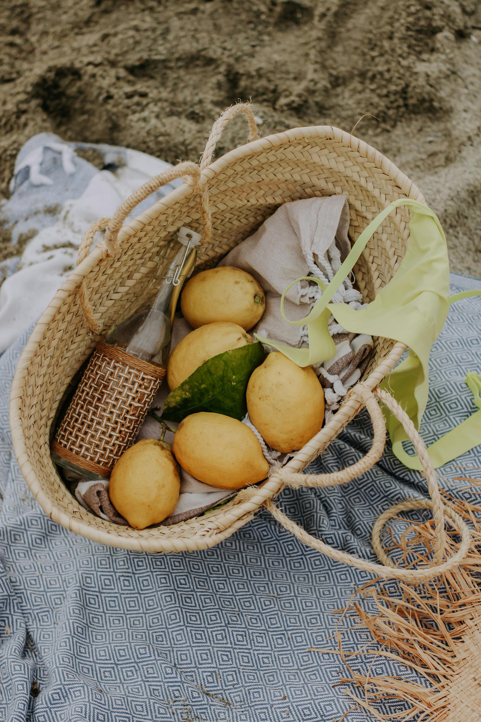 Chanh, quýt, cam, trái cây, giỏ lưới, giỏ, lemon, orange, tangerine, fruit, mesh basket, basket- Nati