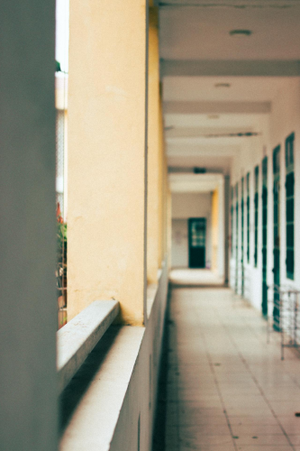 Lớp học, hành lang, trường lớp, khoảnh khắc, kỷ niệm, classroom, hallway, school, moment, memory - Chu Cuong