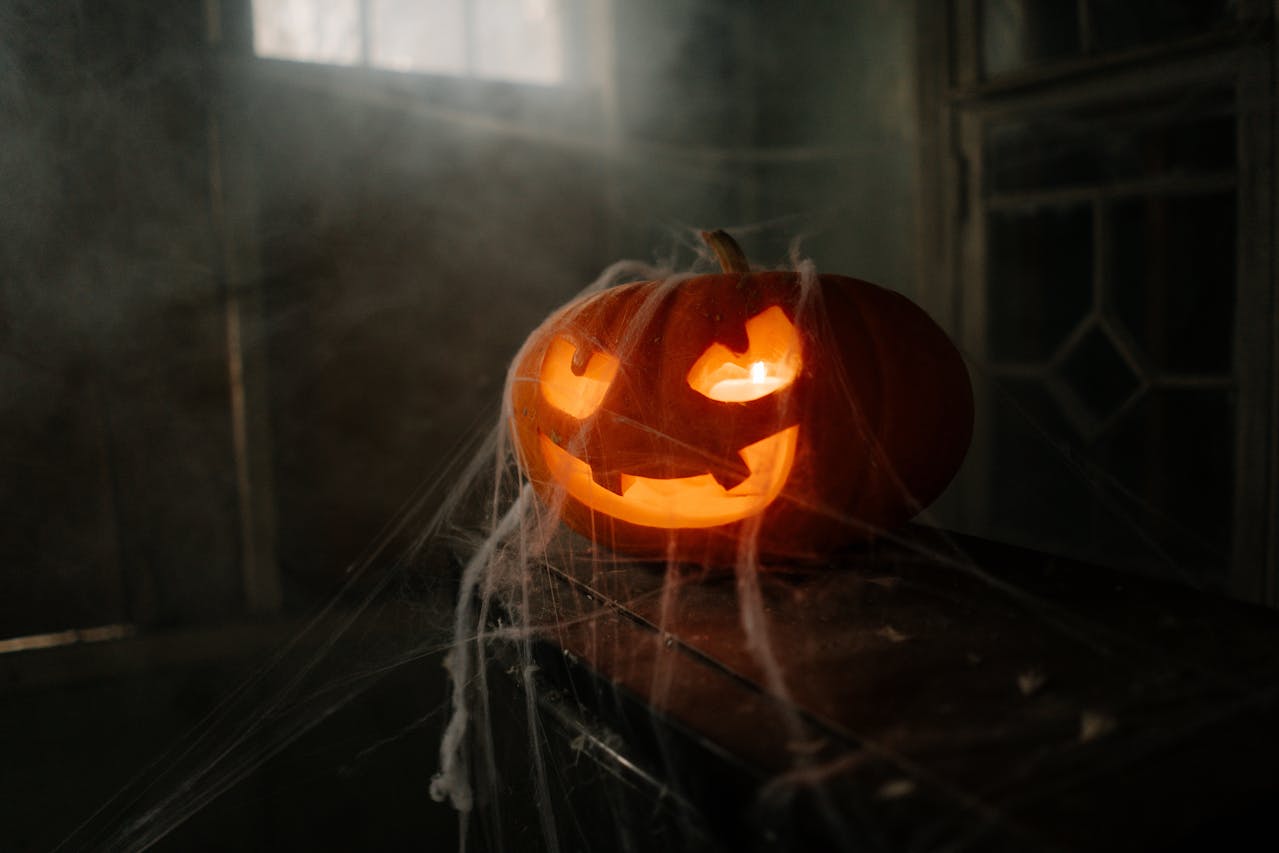 Bí đỏ, đèn bí đỏ, trang trí lễ hội halloween, ánh sáng, kinh dị, đêm tối, pumpkin lantern, halloween decoration, light, horror, dark night - Karola G 8