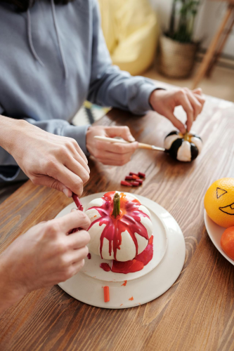 Halloween, bí đỏ, thủ công, tô vẽ, lễ hội, pumpkin, crafts, painting, festival -  Daisy Anderson 1