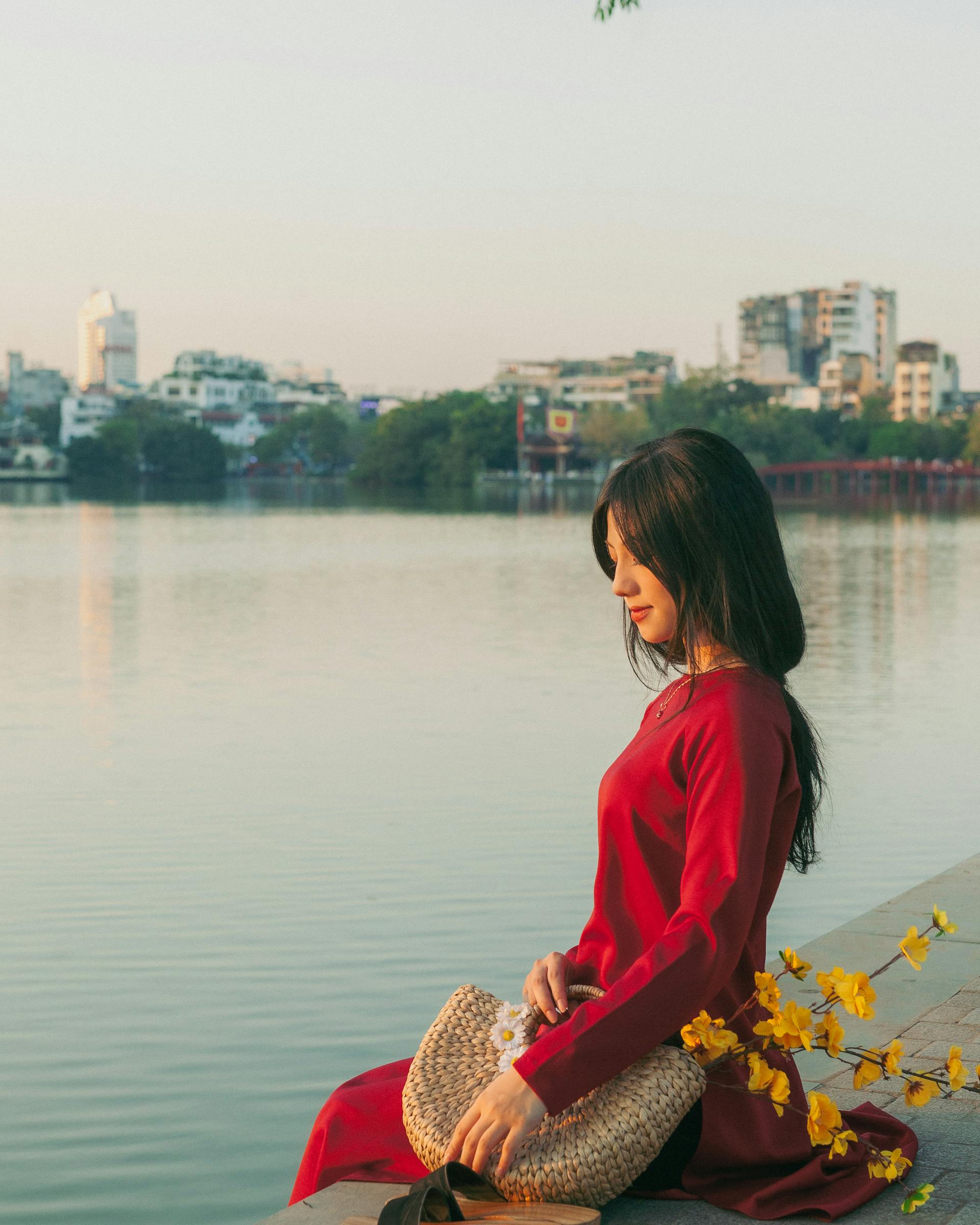 Cô gái, con gái, thiếu nữ, girl, Việt Nam, áo dài, truyền thống, traditional, Hồ Gươm, Hà Nội - Dang Hong 20