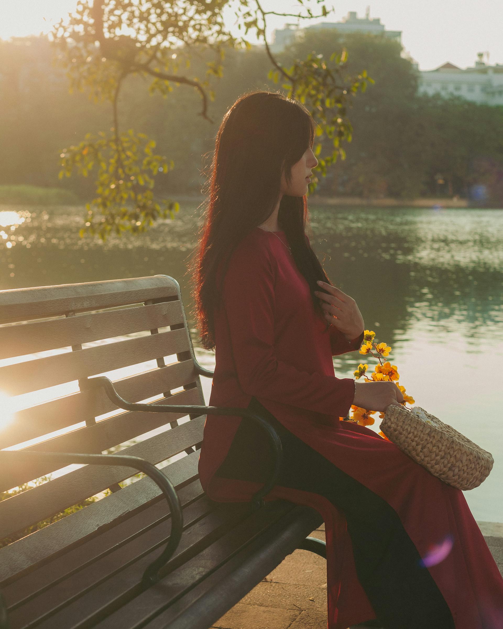 Cô gái, con gái, thiếu nữ, girl, Việt Nam, áo dài, truyền thống, traditional, Hồ Gươm, Hà Nội - Dang Hong 11