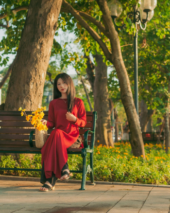 Cô gái, con gái, thiếu nữ, girl, Việt Nam, áo dài, truyền thống, traditional, Hồ Gươm, Hà Nội - Dang Hong 13