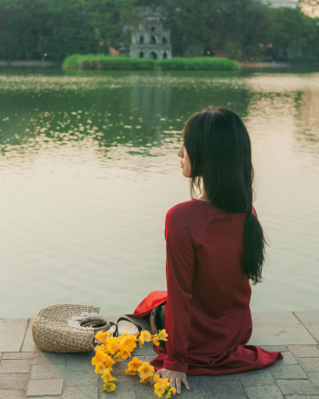 Cô gái, con gái, thiếu nữ, girl, Việt Nam, áo dài, truyền thống, traditional, Hồ Gươm, Hà Nội - Dang Hong 14