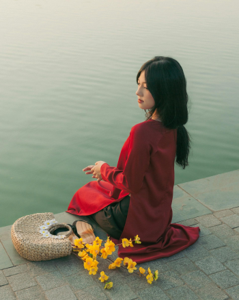Cô gái, con gái, thiếu nữ, girl, Việt Nam, áo dài, truyền thống, traditional, Hồ Gươm, Hà Nội - Dang Hong 7