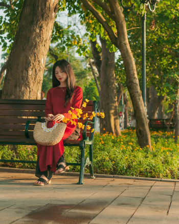 Cô gái, con gái, thiếu nữ, girl, Việt Nam, áo dài, truyền thống, traditional, Hồ Gươm, Hà Nội - Dang Hong 9