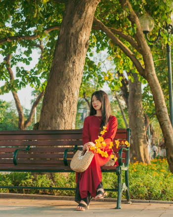 Cô gái, con gái, thiếu nữ, girl, Việt Nam, áo dài, truyền thống, traditional, Hồ Gươm, Hà Nội - Dang Hong 10