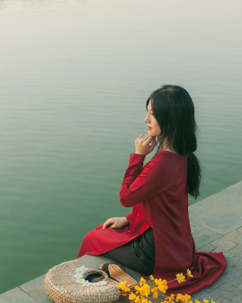 Cô gái, con gái, thiếu nữ, girl, Việt Nam, áo dài, truyền thống, traditional, Hồ Gươm, Hà Nội - Dang Hong