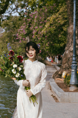 Cô gái, con gái, thiếu nữ, girl, Việt Nam, áo dài, truyền thống, traditional, Hồ Gươm, Hà Nội - Dang Hong 39