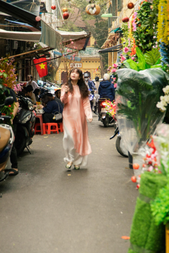 Cô gái, con gái, thiếu nữ, girl, Việt Nam, áo dài, truyền thống, traditional, Hồ Gươm, Hà Nội - Dang Hong 57