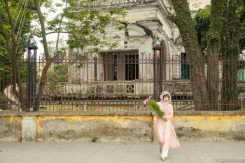 Cô gái, con gái, thiếu nữ, girl, Việt Nam, áo dài, truyền thống, traditional, Hồ Gươm, Hà Nội - Dang Hong 70