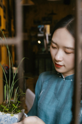 Cô gái, con gái, thiếu nữ, girl, Việt Nam, áo dài, truyền thống, traditional, Hồ Gươm, Hà Nội - Dang Hong 89