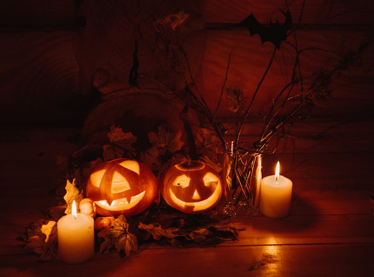 Bí đỏ, đèn bí đỏ, trang trí lễ hội halloween, ánh sáng, kinh dị, đêm tối, pumpkin lantern, halloween decoration, light, horror, dark night - pixabay 6