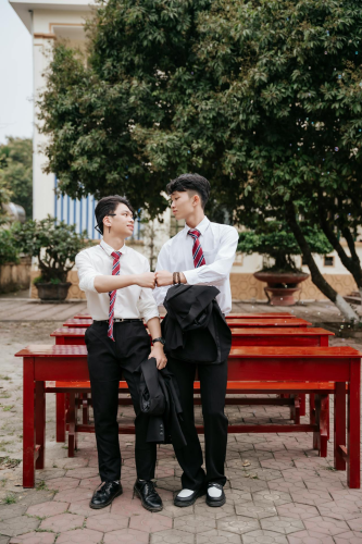 Học sinh, kỷ yếu, tập thể, bạn bè, kỷ niệm, vui vẻ, students, yearbook, group, friends, memories, fun - Green odette 2