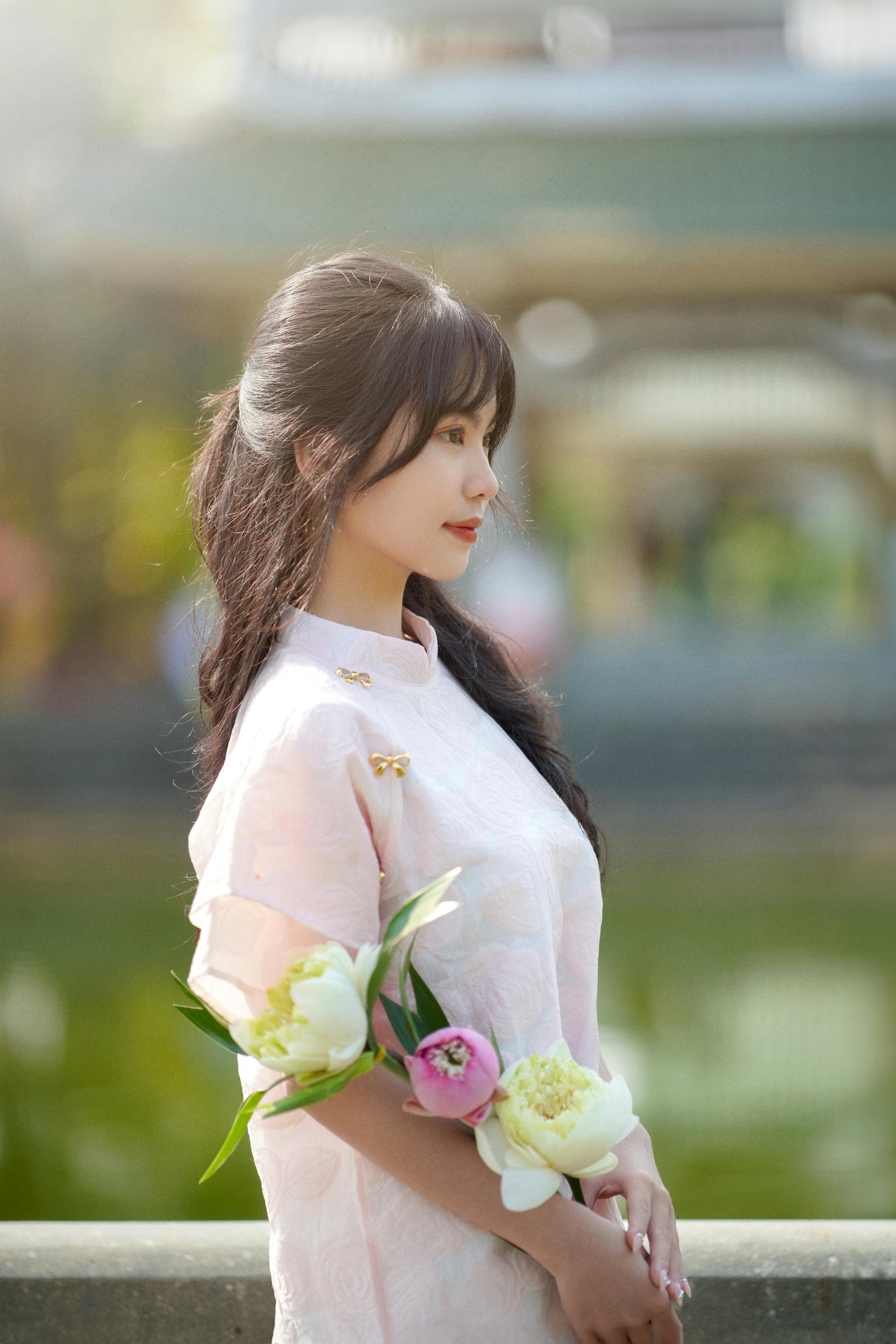 Cô gái, thiếu nữ, Việt Nam, trang phục truyền thống, girl, young woman, Vietnam, traditional costume - Đan Thy Nguyễn Mai 98