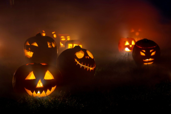 Bí đỏ, đèn bí đỏ, trang trí lễ hội halloween, ánh sáng, kinh dị, đêm tối, pumpkin lantern, halloween decoration, light, horror, dark night - Karola G 4