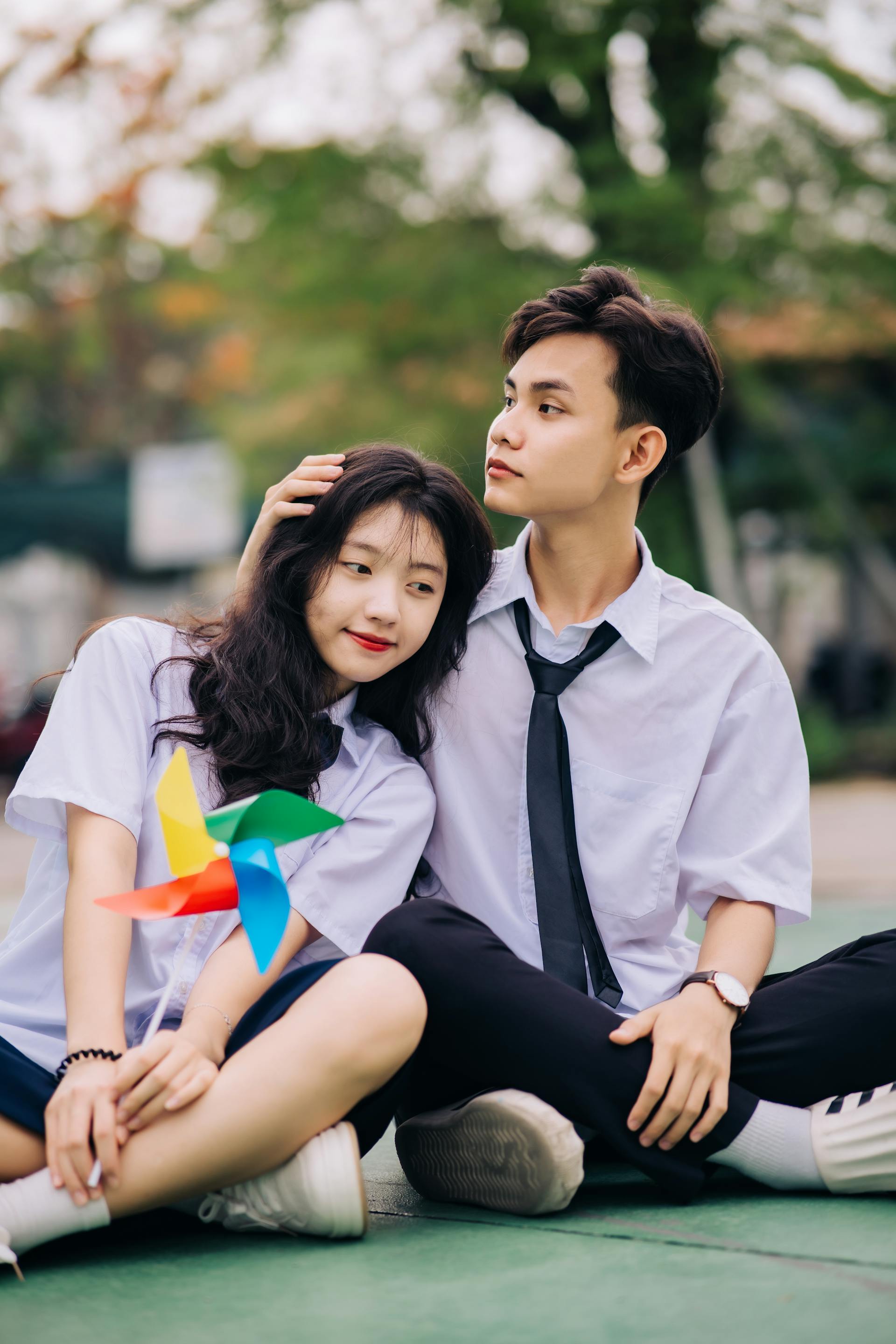 Học sinh, student, trường học, school, kỉ yếu, cặp đôi, tình yêu, love, couple, VietNam 10
