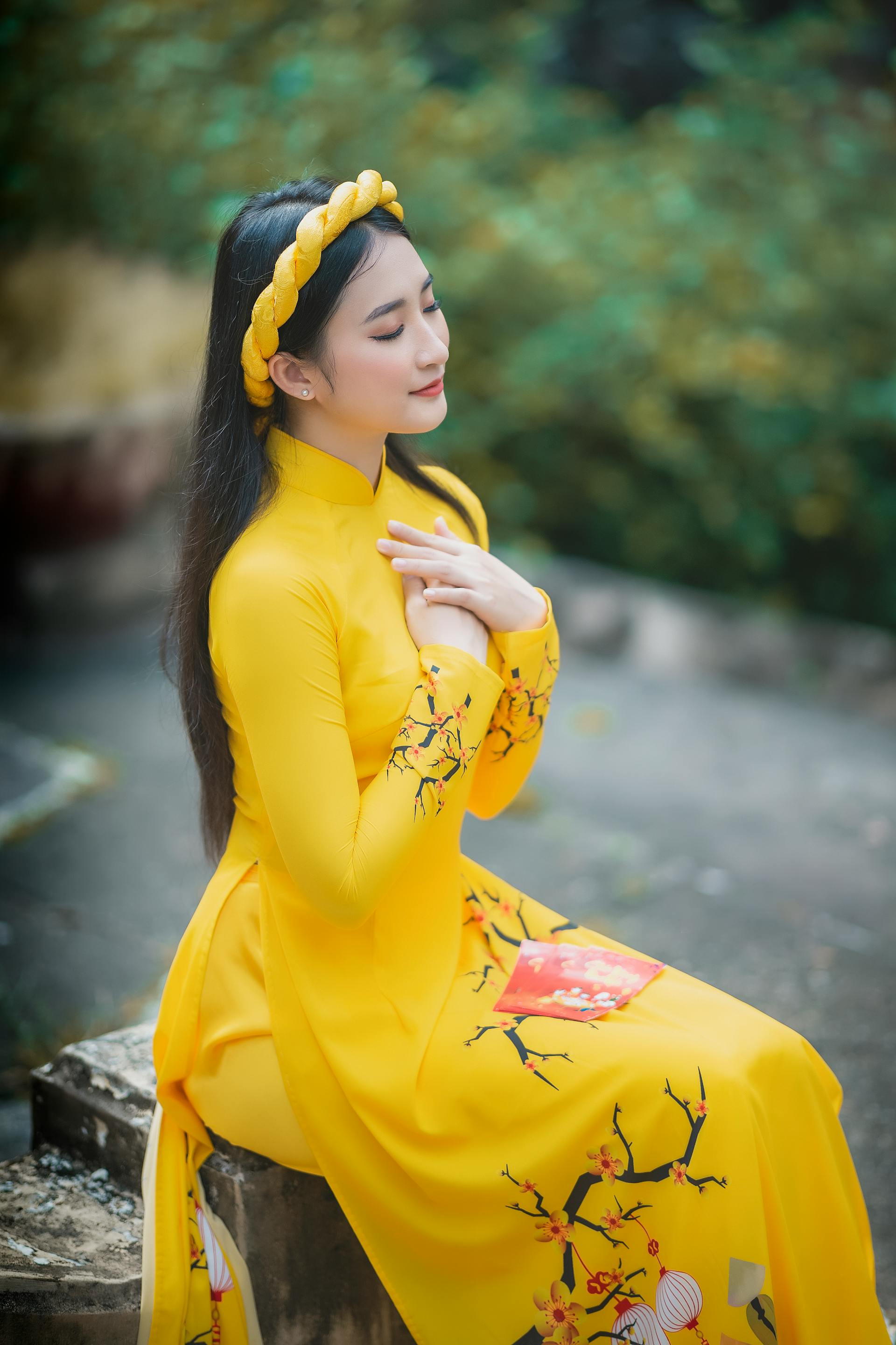 Cô gái, thiếu nữ, Việt Nam, trang phục truyền thống, girl, young woman, Vietnam, traditional costume - Tiểu Bảo Trương 2