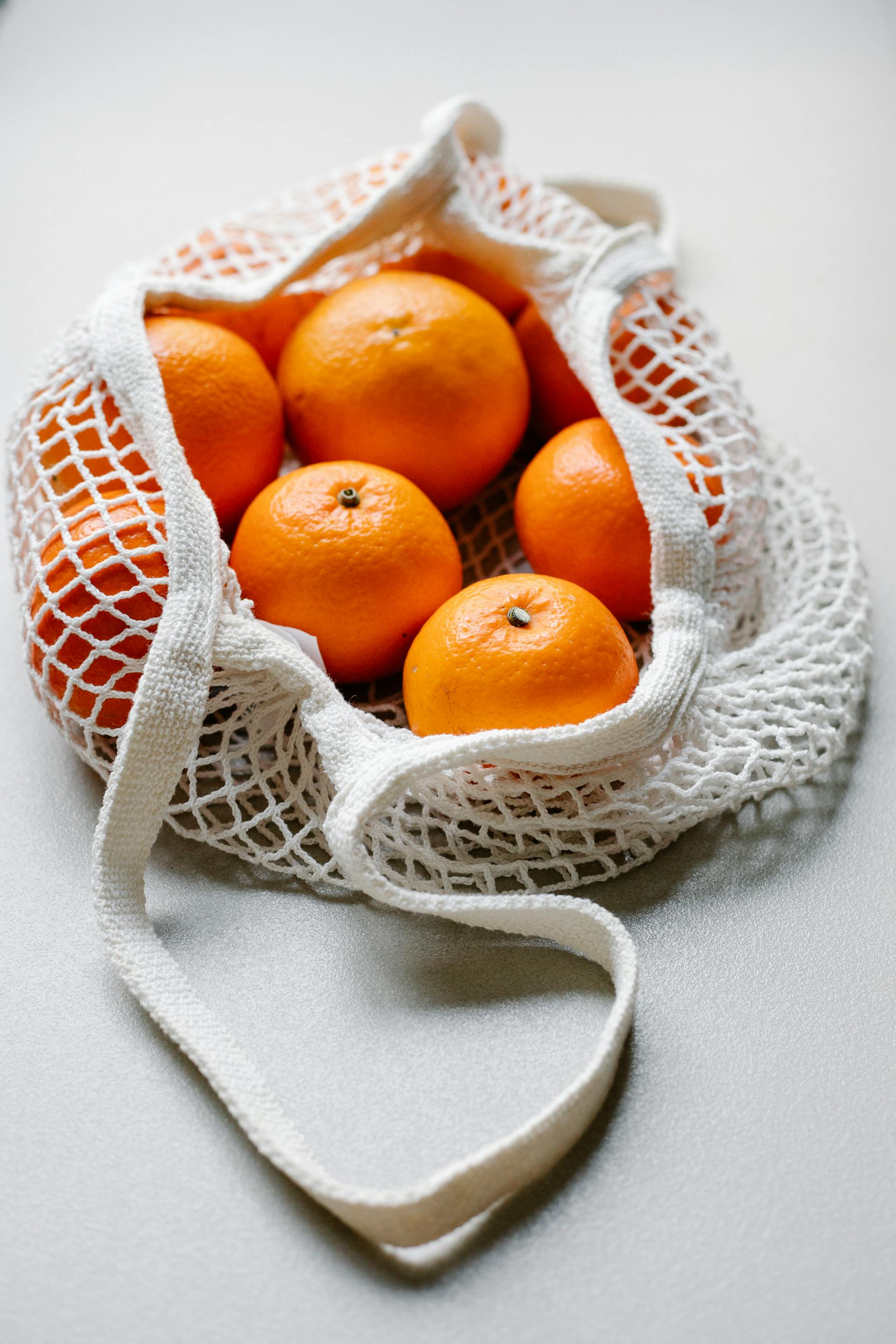 Chanh, quýt, cam, trái cây, giỏ lưới, giỏ, lemon, orange, tangerine, fruit, mesh basket, basket- Sarah Chai
