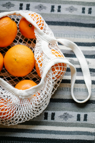 Chanh, quýt, cam, trái cây, giỏ lưới, giỏ, lemon, orange, tangerine, fruit, mesh basket, basket- Sarah Chai