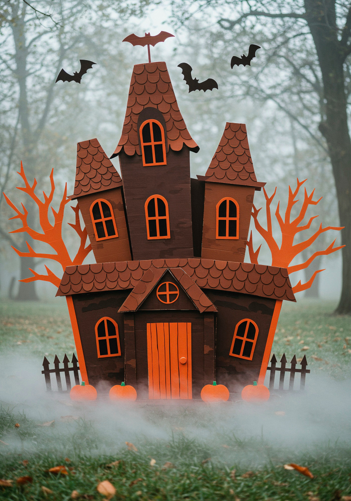 Halloween, lâu đài, khung cảnh halloween, lâu đài giấy,castle, halloween scene, paper castle - Vincent