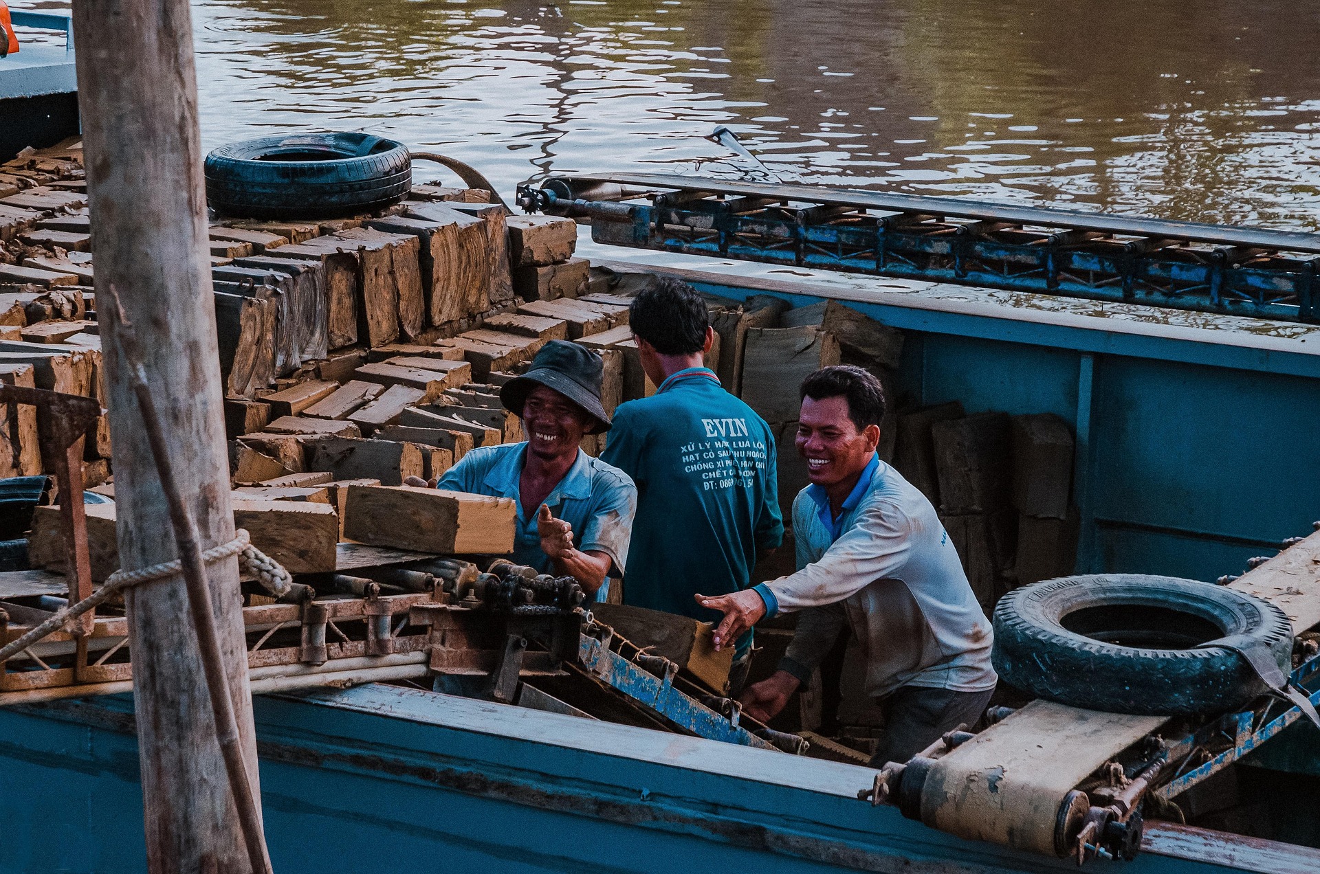 Người dân, lao động, miền quê, sông nước, thuyền, people, workers, countryside, rivers, boats- Vien_beos 1