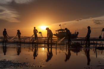 Bình minh, hoàng hôn, làng muối, sông, sunrise, sunset,  salt village, river- xuanduongvan87