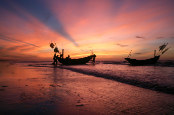 Bình minh, hoàng hôn, làng chày, sông, sunrise, sunset,  fishing village, river- xuanduongvan87