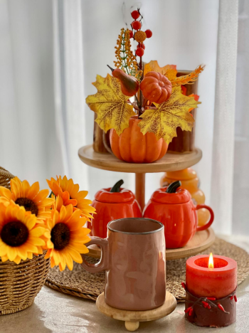 Halloween, ly, cốc sứ, dụng cụ trang trí halloween, bí đỏ, hoa khô, không gian, cups, ceramic mugs, halloween decorations, pumpkins, dried flowers, space-yasminizm 4