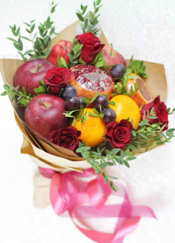 Trái cây, fruit, bó hoa, bouquet, hoa, flower- TatyanaVolkova 3