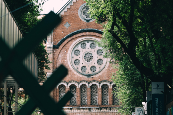 Nhà thờ, thành phố, đường phố, church, city, street- Vien_beos