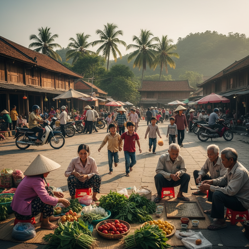 hình ảnh cộng đồng địa phương . Với đặc điểm phong cách...