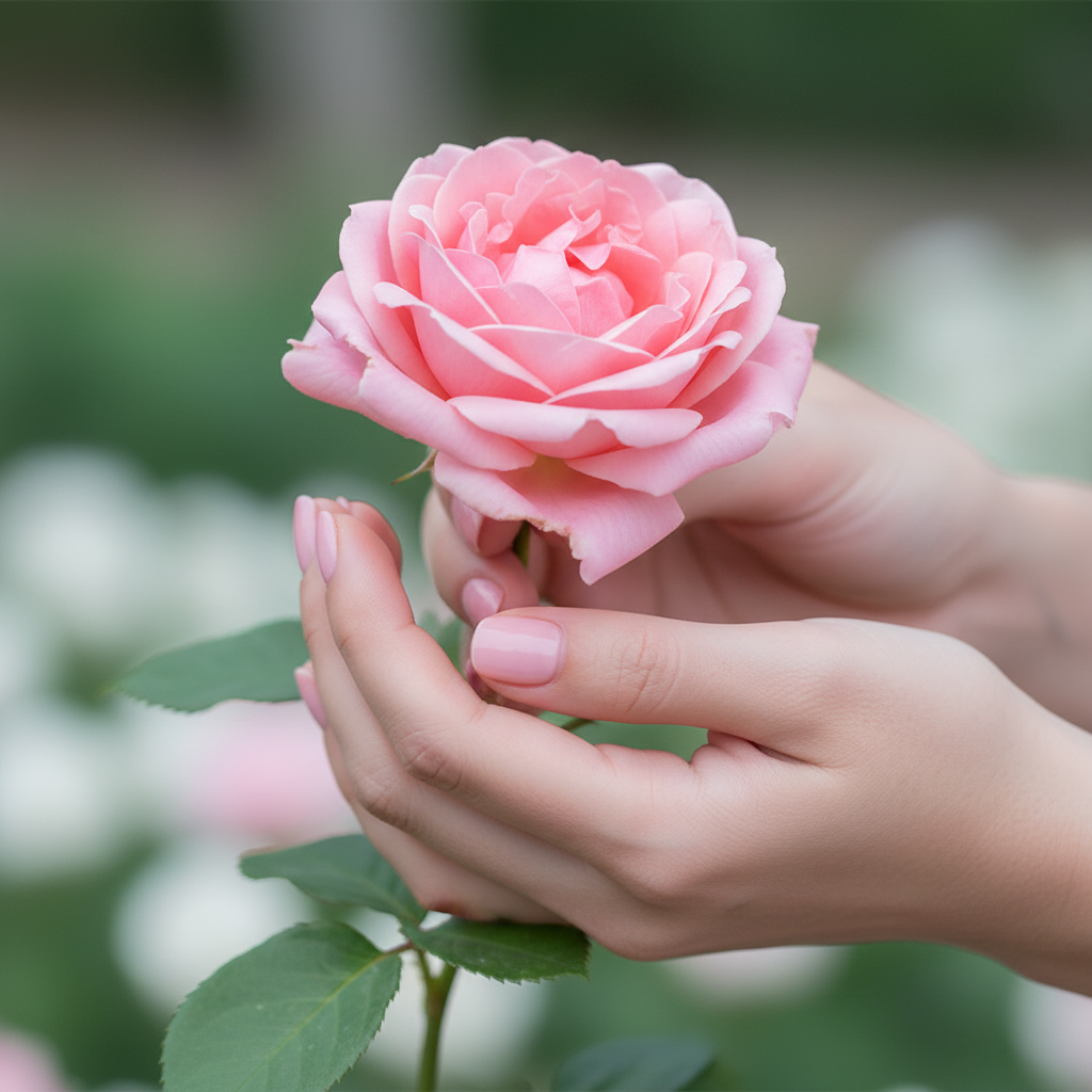 Ảnh chụp cận cảnh đôi bàn tay của một người phụ nữ có làn...