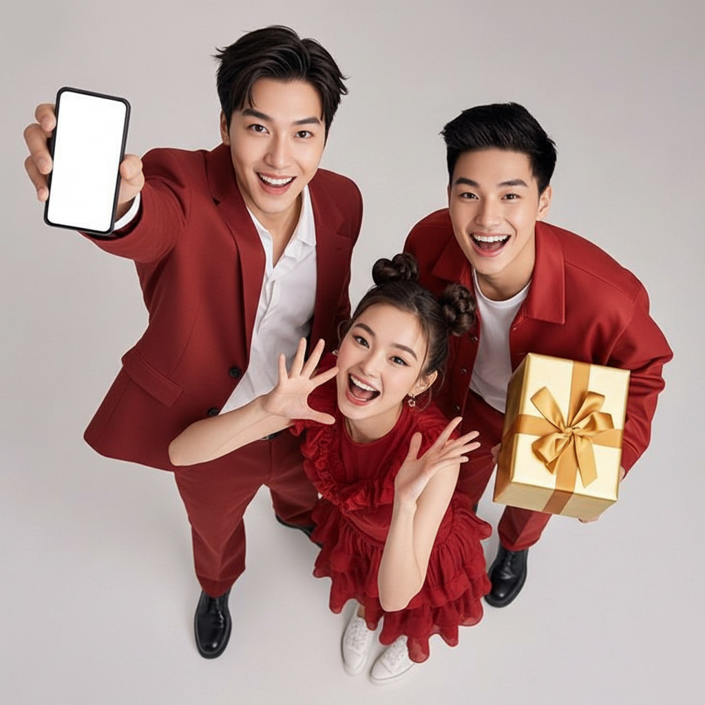 Bạn bè, quảng cáo, mẫu ảnh, nam, nữ, cầm điện thoại, vui vẻ,  friends, advertisement, model, male, female, holding phone, happy, 1