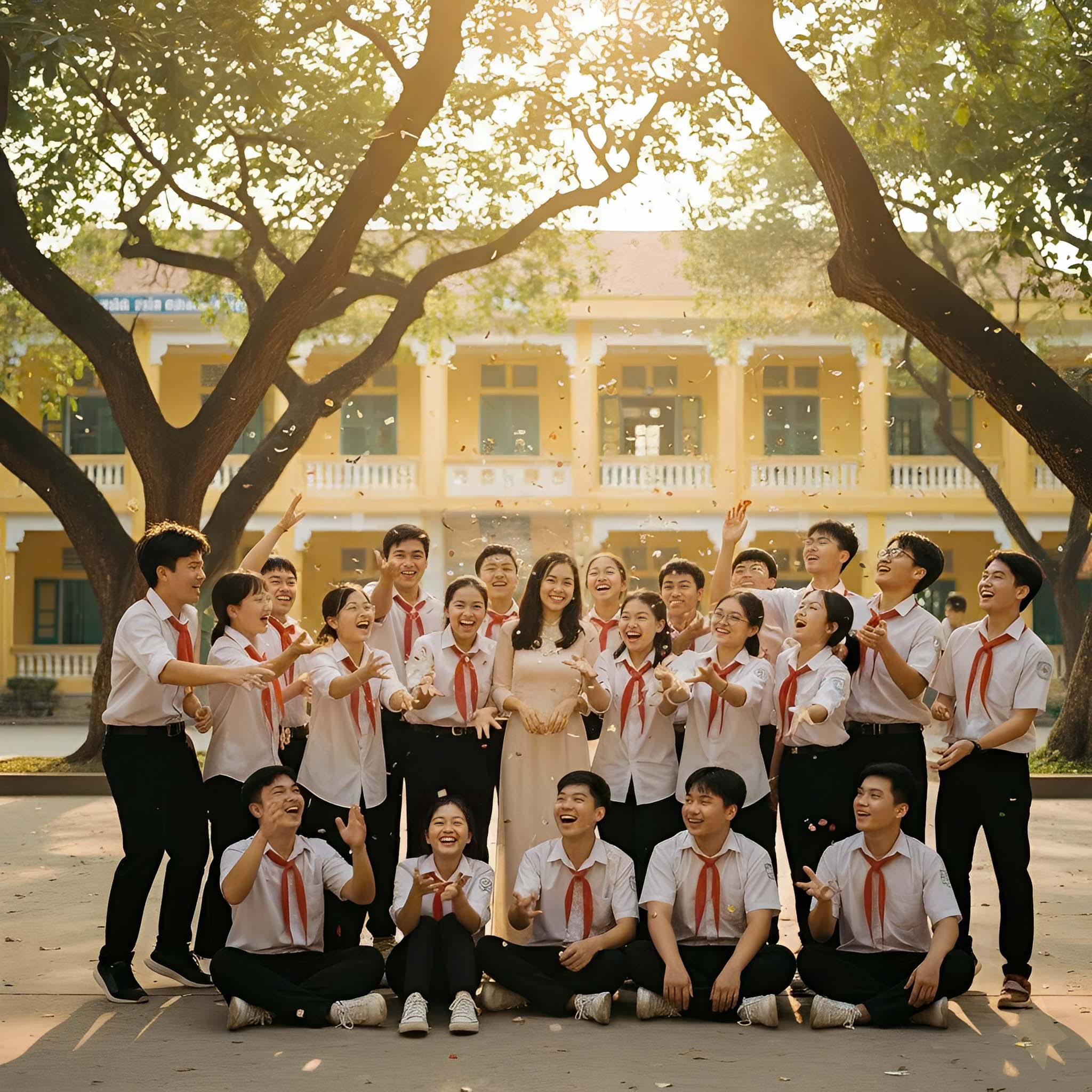 Kỷ yếu, cô giáo, học sinh, bạn bè,  cấp 3, thanh xuân, student, school 1